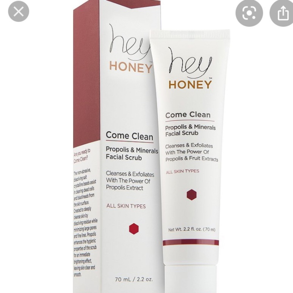 HEY HONEY! Come clean facial scrub!!!!